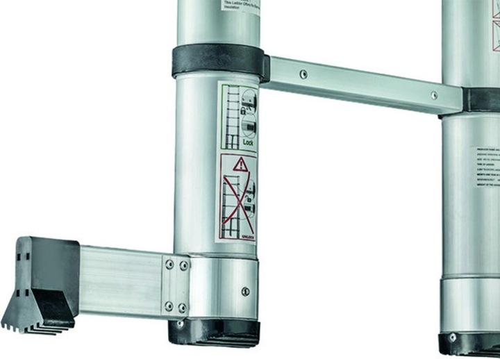Produktbild technocraft Sicherheits Teleskop-Anstellleiter (Anlegeleiter, 374 cm)