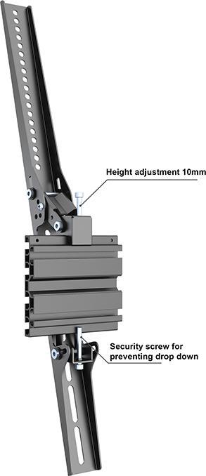 Actual product image Multibrackets Ceiling bracket, 40"-110", black, max 80 kg