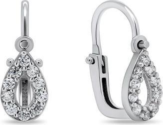 Actual product image Brilio Silver - Sparkling silver earrings Drops EA184W