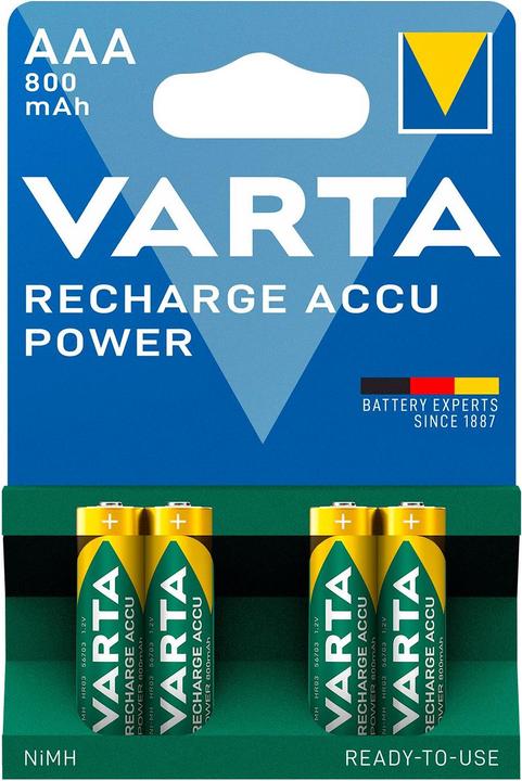 Varta Recharge Accu Power (4 pcs., AAA, 800 mAh)