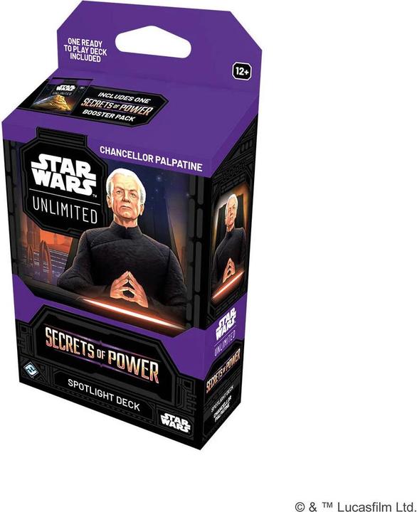 Produktbild Star Wars FFG - : Unlimited - Secrets of Power Spotlight Deck Chancellor Palpatine - EN (Englisch, Box Set & Collection)