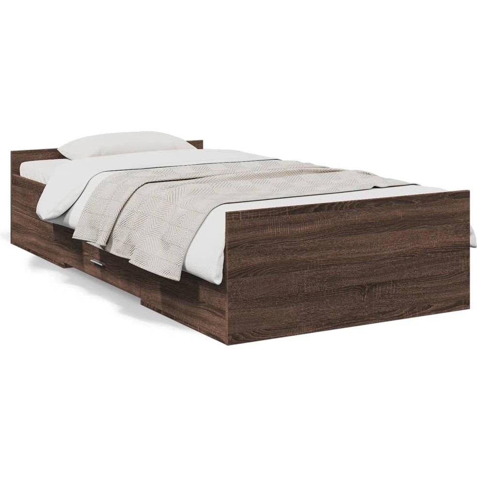 VidaXL, Bett, Bettgestell mit Schubladen (75 x 190 cm)