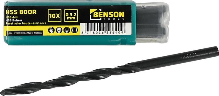 Image du produit Benson Foret acier haute résistance 3,2 mm 10 pcs (3.2 millimètres)