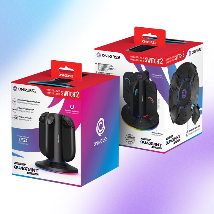Immagine prodotto Oniverse QUADRANT Magnetische Ladestation für 4 Joycons™ - Gaming-Zubehör (Switch)