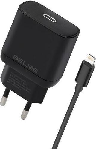 Image du produit Beline Ład. siec. 1x USB-C 30W + câble lightning czarna /black PD 3.0 BLNCB30L (30 W)