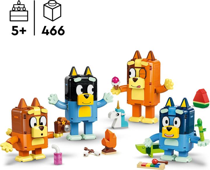 Produktbild LEGO Blueys Familie aus Steinen (11217, LEGO Bluey)