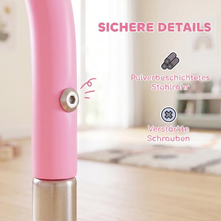 Produktbild Homcom Kinderturnstange Stahl Rosa