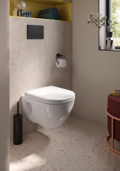 Image du produit Duravit WC suspendu D-Code Compact, chasse d'eau basse, rimless, 370x480x360mm, blanc brillant