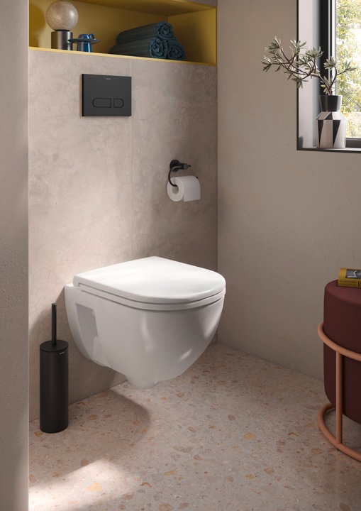 Immagine prodotto Duravit D-Code vaso sospeso Compact, lavabo, senza bordo, 370x480x360 mm, bianco lucido