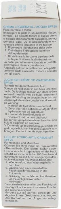 Image du produit Uriage Eau Thermale Crème d'eau SPF20 crème (40 ml, Crème de jour, SPF 20)