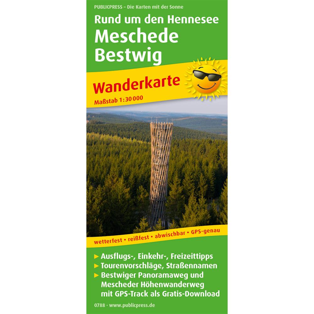PublicPress Wanderk.0788 Hennesee Mes, Landkarte