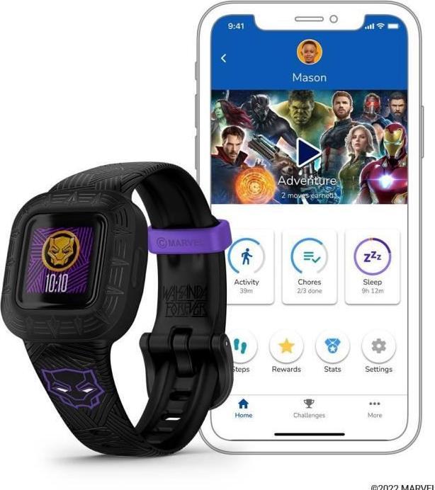 Produktbild Garmin vivofit jr. 3 Black Panther Special Edition (14.11 mm)