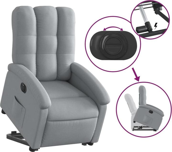 Image du produit vidaXL Relaxsessel mit Aufstehhilfe