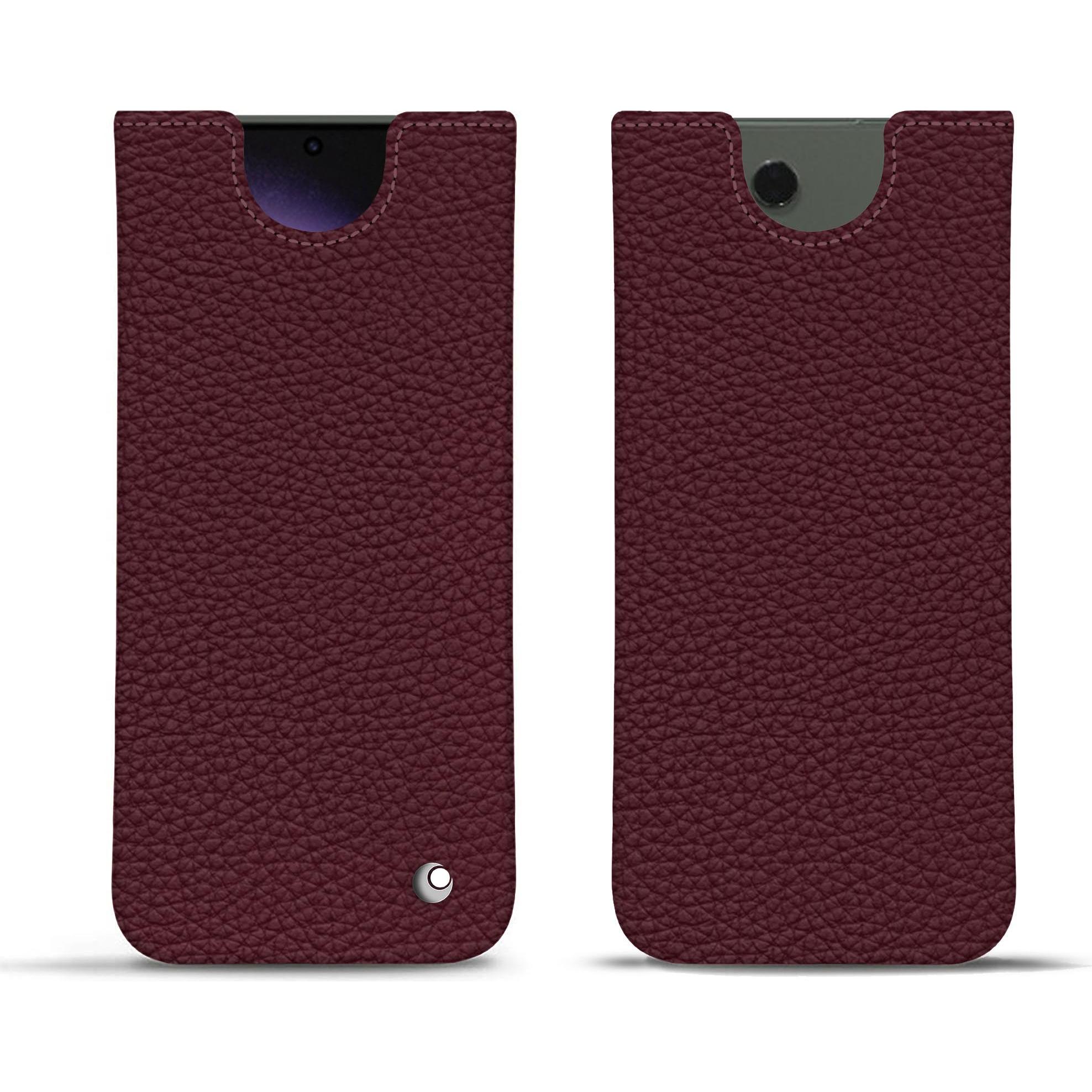 Noreve Lederschutzhülle (Samsung Galaxy S24 Ultra), Smartphone Hülle, Violett