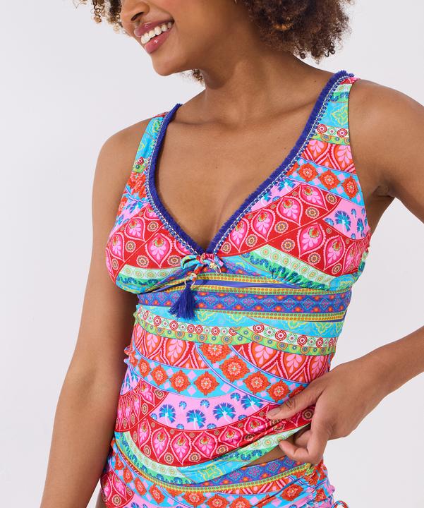 Image du produit Joe Browns Patchwork Tassel Trim Tankini Top (36)