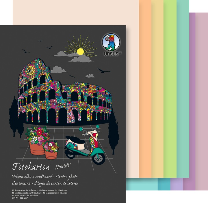Image du produit Ursus Carton photo 300 g/m2 pastel (300 g/m², 10 x)