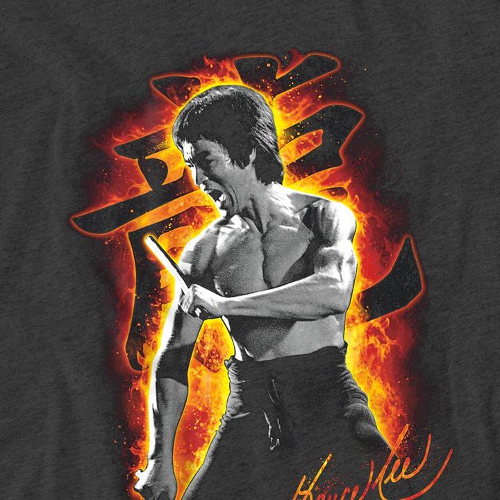 Produktbild Bruce Lee Dragon Fire TShirt meliert (M)