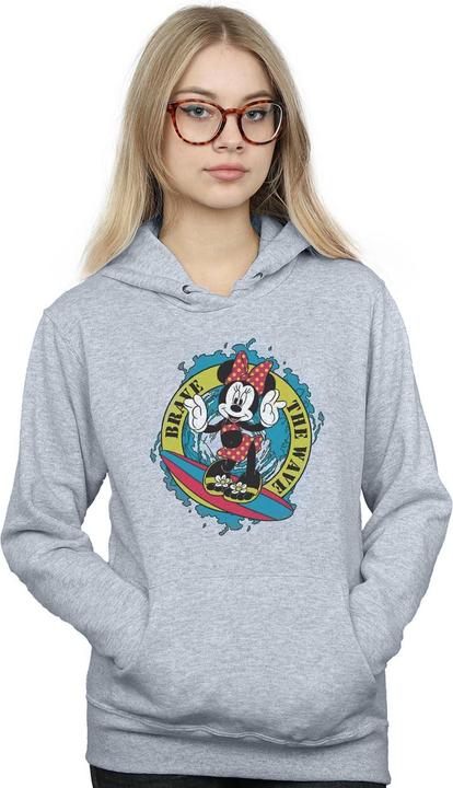Actual product image Disney Womens/Ladies Minnie Mouse Brave The Wave Hoodie (M)