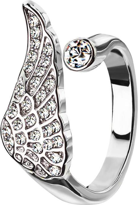 Image du produit Hollywood Body Jewelry Bague argent avec ailes d'ange (57)