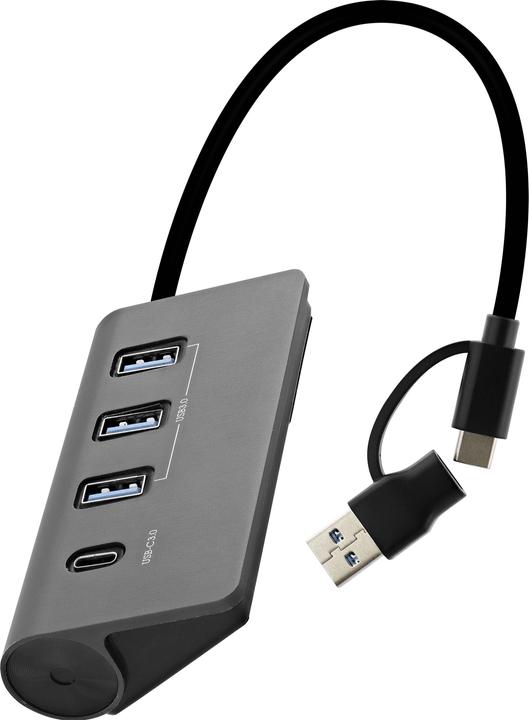 Image du produit T'nB HUB USB 3.0 - 3X USB-A + 1X USB-C (USB-C, 4 ports)
