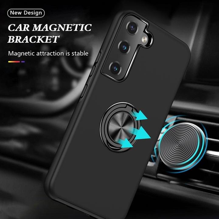 Produktbild AM-Handyzubehör Hülle mit Ring Samsung Galaxy S23 Plus - Schwarz (Samsung Galaxy S23+)