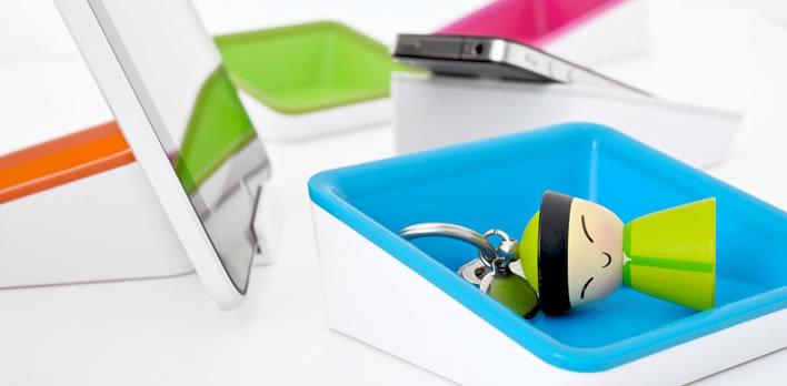 Produktbild Just Mobile BlueLounge Nest, Tablet Ständer mit Mehrwert - Grün (iPad, IPad 2)