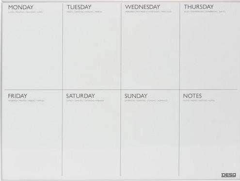 Image du produit Desq Agenda hebdomadaire 4320 Métal Blanc (6 x 4,5 cm)
