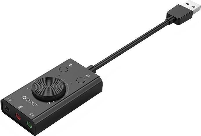 Produktbild Orico Other Computer Accessory SC2 External Multifunction Sound Card with USB-A - Black (USB 2.0)