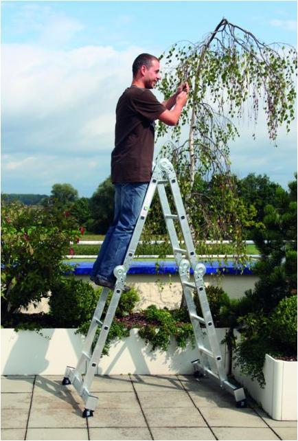 Image du produit kaiserkraft Échelle multi-usages en aluminium (Échelle multifonction, 420 cm)