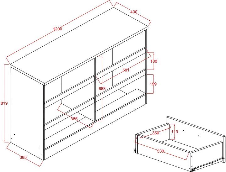 Image du produit Vente-unique Skaido (120 x 40 x 81.90 cm)