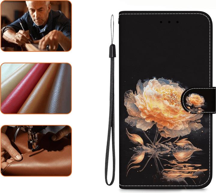 Actual product image Cover-Discount Galaxy S25 - Tasche Hülle mit Blüten Motiv (Samsung Galaxy S25)