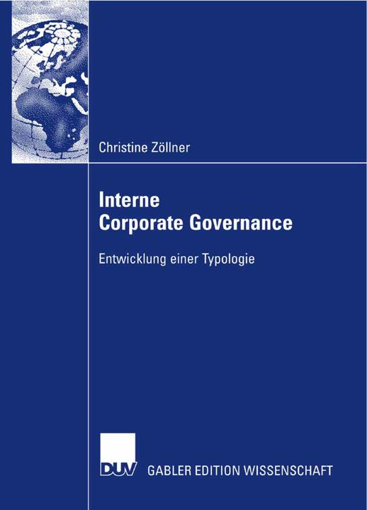 Produktbild Interne Corporate Governance (Deutsch, Christine Zöllner, 2008)