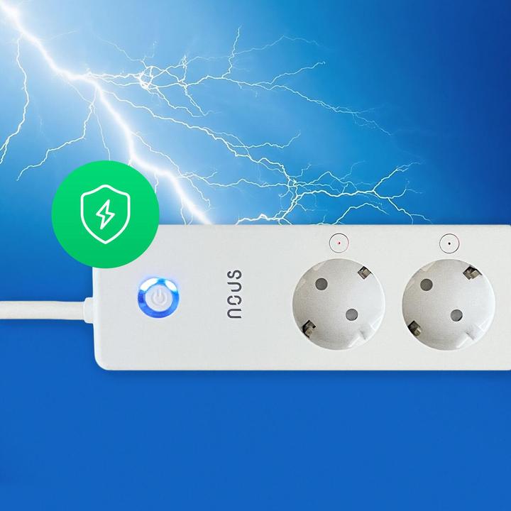Actual product image Nous A5 Smart Power Strip (3x, CEE 7/3, 1.50 m)