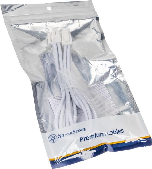 Produktbild Silverstone SST-PP07E-EPS8W-V2 - Superflexible Netzteil-Verlängerungskabel, 1 x EPS12V 8pin (4+4), w (30 cm, 8 pin EPS)