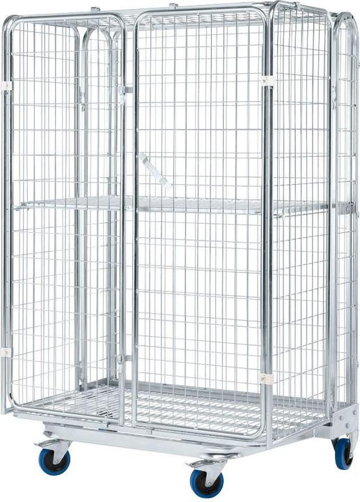 kaiserkraft Antidiebstahl-Rollbehälter, nestbar (500 kg)