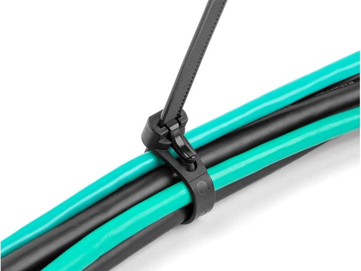 Immagine prodotto Delock Fascette riutilizzabili resistenti al calore L 200 x L 7,5 mm 100 pezzi nero (Fascette in plastica, 200 mm, 100 pz.)