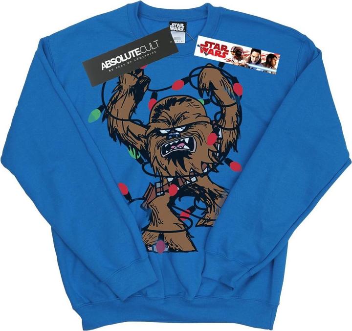 Immagine prodotto Star Wars Chewbacca Christmas Fairy Lights Felpa Uomo (3XL)