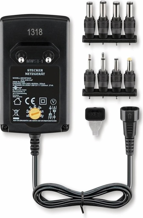 Produktbild Goobay 3 V - 12 V Universal-Netzteil