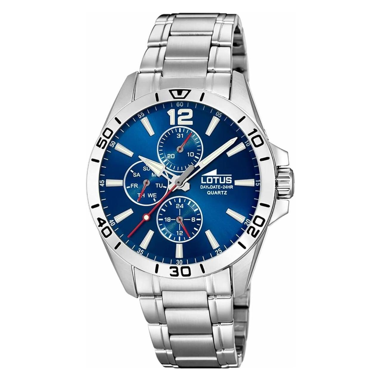 Lotus, Armbanduhr, 18812/1 Classic, Silber, Blau, (42 mm)