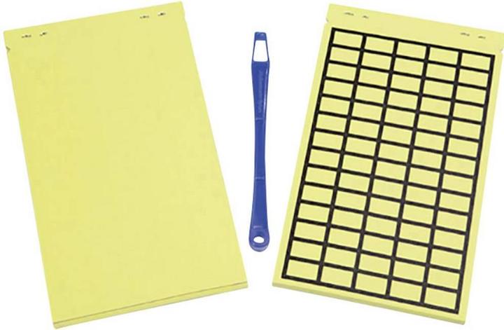 HellermannTyton Gewebe-Etiketten Ohne schwarzen Rahmen 15 mm 9 mm gelb (TAG122B-270-YE)