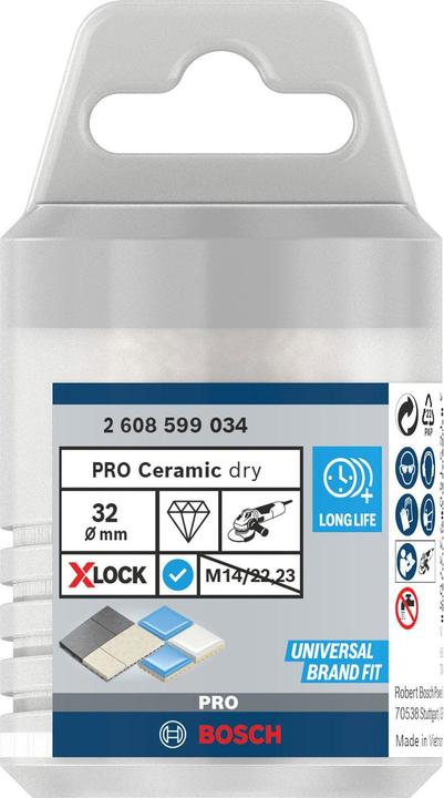 Produktbild Bosch Professional Zubehör PRO Core Cutter dry X-Lock, 32 x 35 mm (32 mm)
