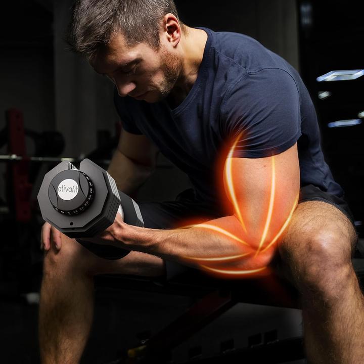 Produktbild Ativafit Verstellbare Kurzhantel mit Anti-Rutsch-Griff