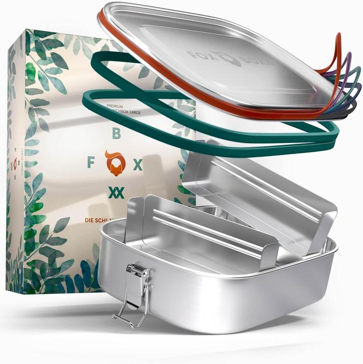 Actual product image Foxboxx Lunch box set with dividers