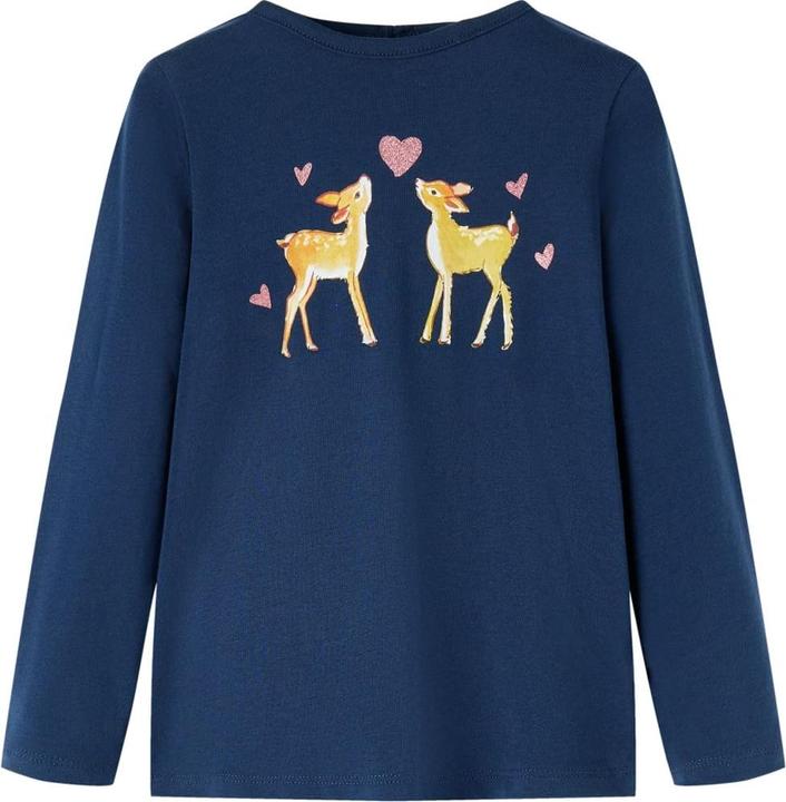 Immagine prodotto vidaXL Camicia da bambino a maniche lunghe blu navy 140,Materiale: 95 % cotone (140)