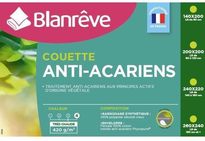 Produktbild Blanreve Bettdecke Anti-Staubmilben 420 g/m² 200 x 200 cm (200 x 200 cm)
