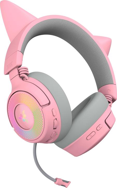 Actual product image Razer Kraken Kitty V3 Pro - Quartz (Wireless)