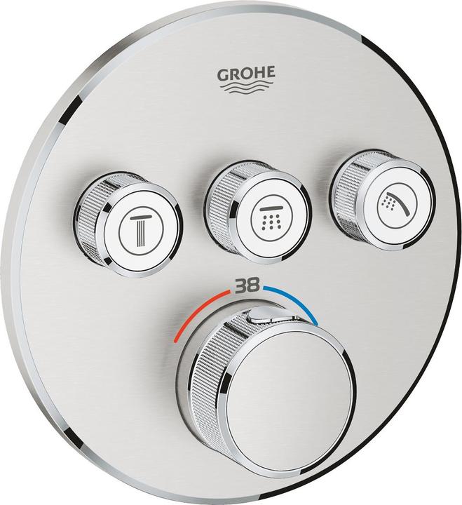 Produktbild Grohe Thermostat GROHTHERM SMARTCONTROL rd 3 ASV su-st