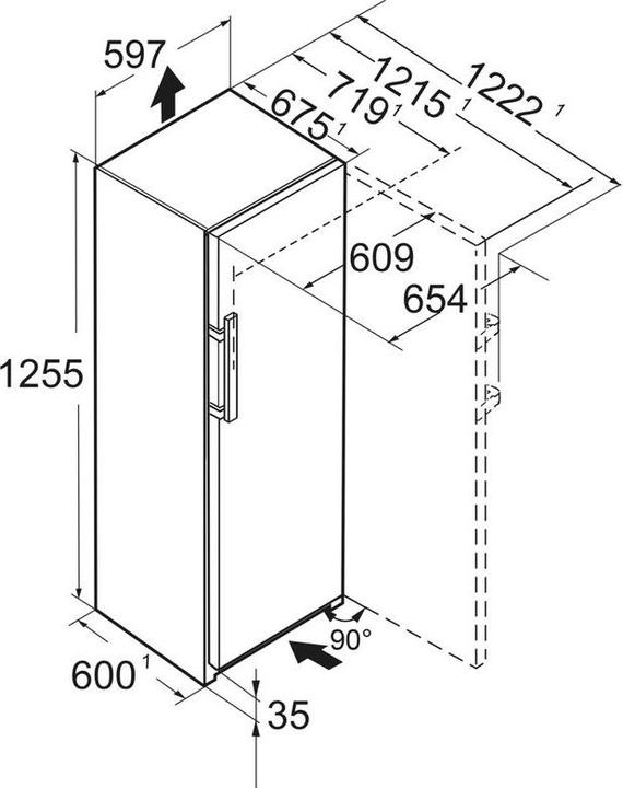 Actual product image Liebherr FNb 425i (Stand-alone, 160 l)
