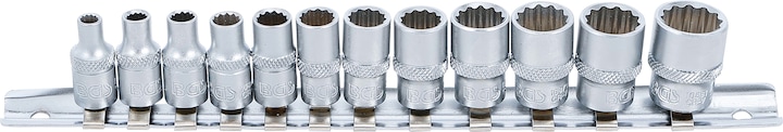 Actual product image BGS Socket Set, 12-point | 6.3 mm (1/4") Drive | Inch Sizes | 12 pcs.