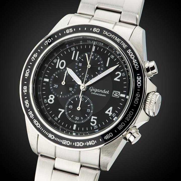 Actual product image Gigandet Analog Chronograph with Tachymeter Scale and 100m Water Resistance (Analogue wristwatch, Chronograph)
